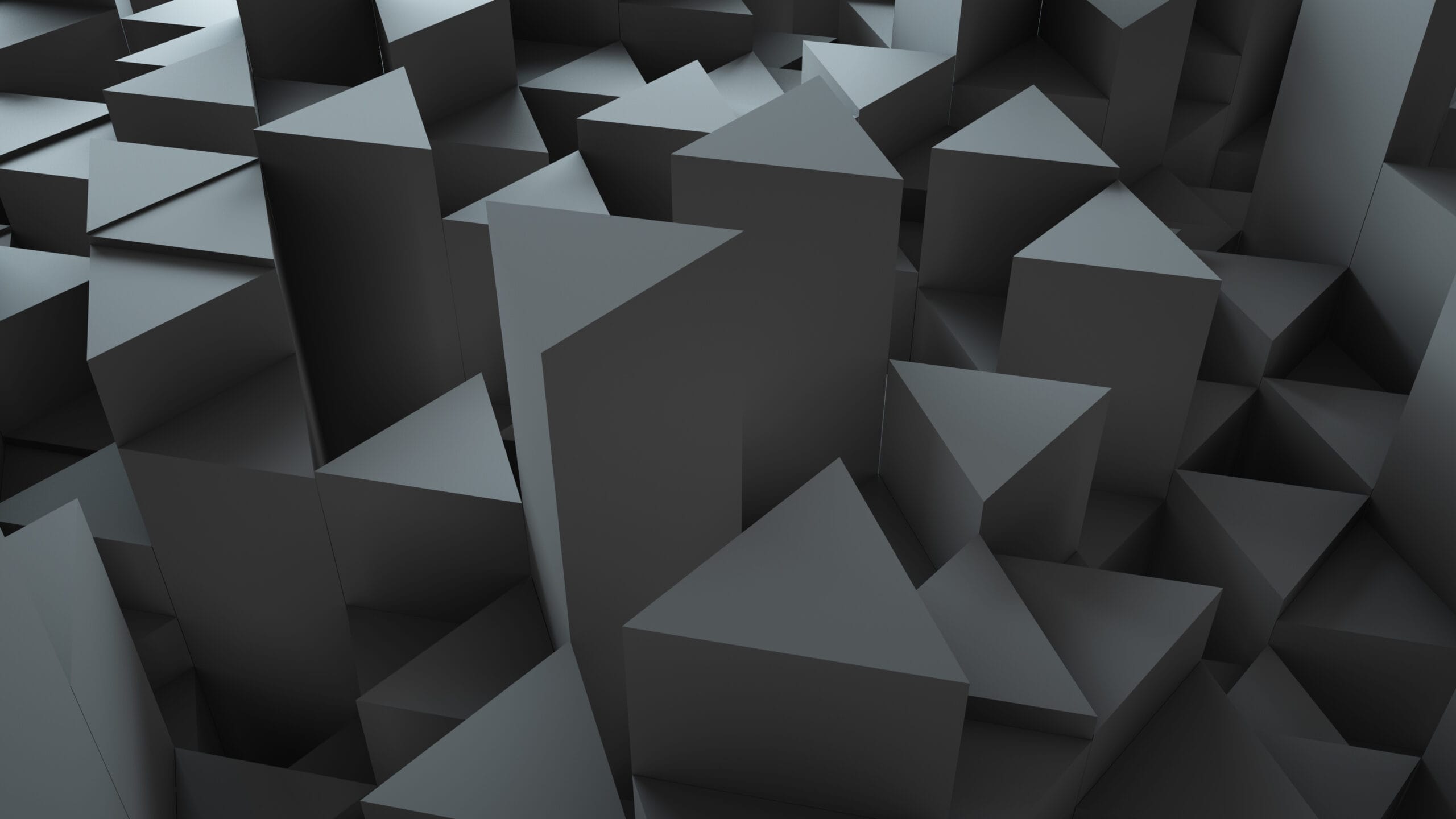 3d render abstract background. Geometry shapes that goes up and down.