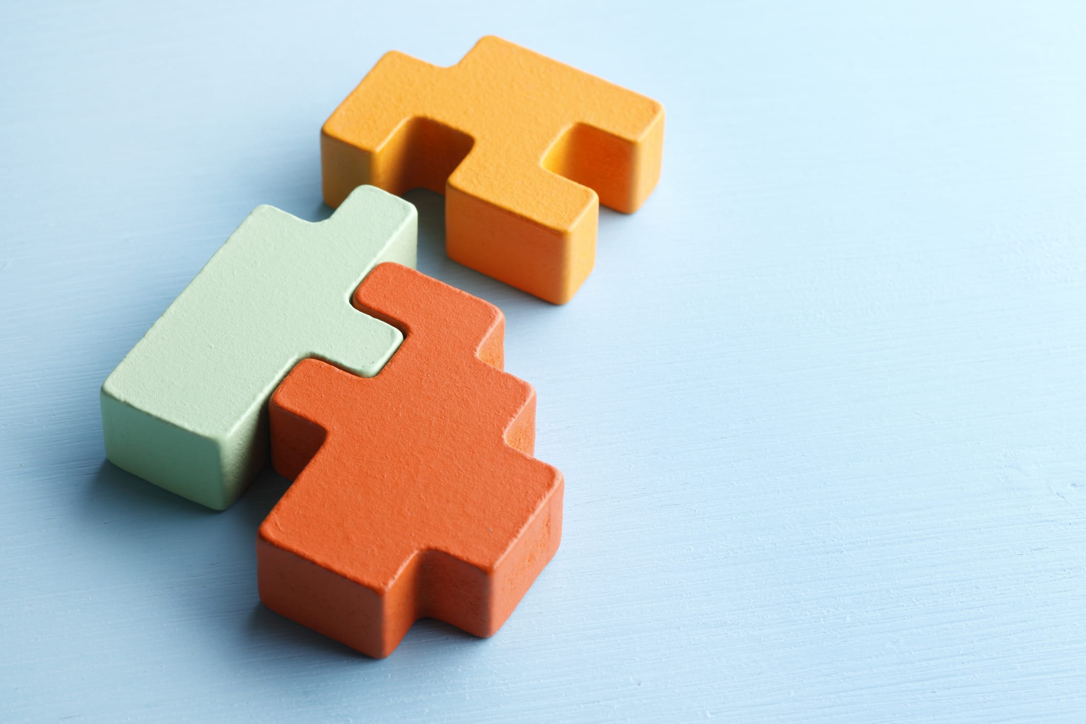 Connected Wooden Blocks